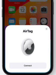 Apple Airtag is easy to connect