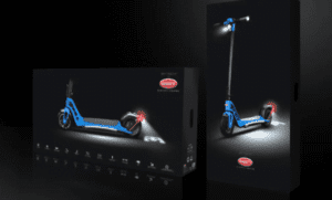packaging of bugatti electric scooter