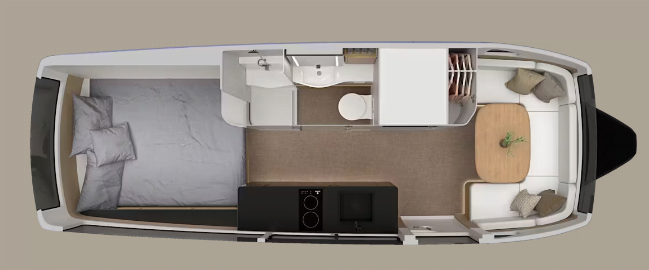 pebble flow living space